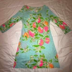 Lilly Pulitzer Vibrant Floral Top in Blue and Green